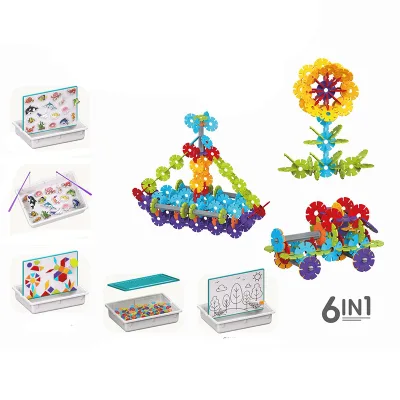 New 6in1 Magnetic Multi-Functional Building Blocks for Kids