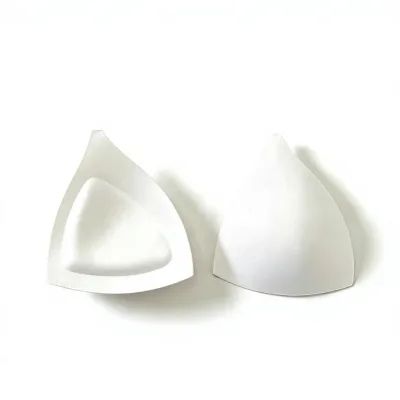 Factory-direct 2026 New-style 100% Polyester Sponge Triangle-foam-padded Bra Pad Shaping Breathable Seamless Underwire Clothing