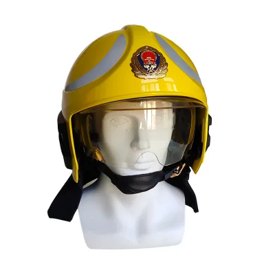 American Style Fire Helmet Heavy Duty Construction for Fire Extinguishing Emergency Situations
