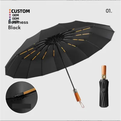 Custom Windproof Waterproof Umbrella Custom Printing Promotional Market Umbrella With Logo