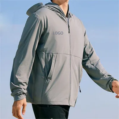 Alibaba Trending, Mens Fashion - Forward Hooded Outdoor Jacket, B2B Customizable Pocket Styles Placements