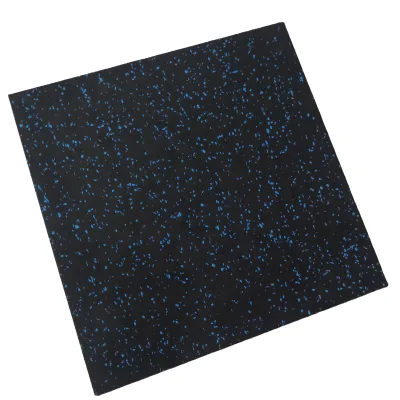 Hot Selling Not Easy to Deformation 50*50/100*100cm Gym Rubber Floor Tile for Fitness Center
