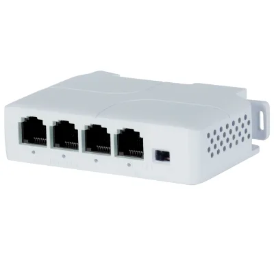 4 Port 1G POE Extender Gigabit Repeater NVR IP Camera Network Switch with Stackable Function