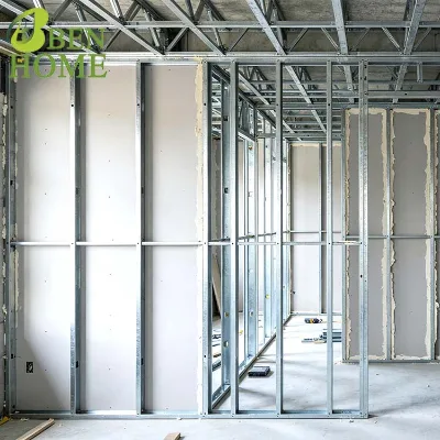 BENHOME Low Construction Noise Metal Furring Channel Sizes Drywall Steel Profile Tracks for Hotel Use Modern Design Light Grey