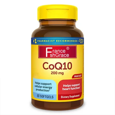 Nature Made COQ 10 200 mg Dietary Supplement for Heart 80 Soft Capsules for Men and Women