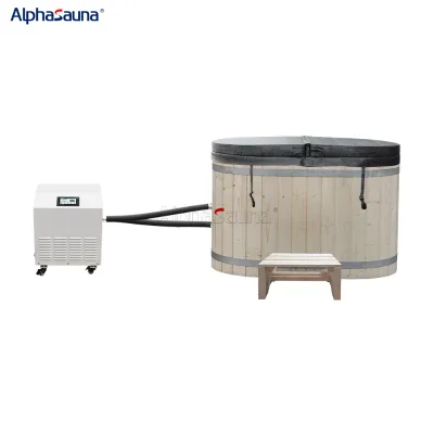 Oval Ice Cold Plunge Chiller With Cooling System and Tub