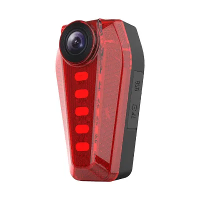 Outdoor Bicycle Camera Riding Equipment Bicycle Camera Led With Light Red Tail Light Bicycle Safety Tail Light Accessories