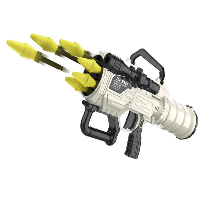 NEW RPG Military Toy Rocket Launcher Set with Light,Toy Rocket Barrel Launcher Gun with 6 Eva Foam Shell,Outdoor Shooting Game