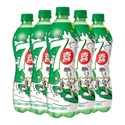 7UP Cool Lemon-Flavored Fruity Soda Drink 600ml*24 Bottles