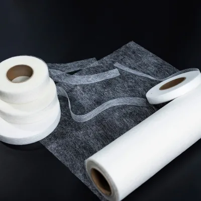 Double Side Tape Hot Melt Adhesive Interlining Web 112cm or 150cm Fusible Interlining for Garment