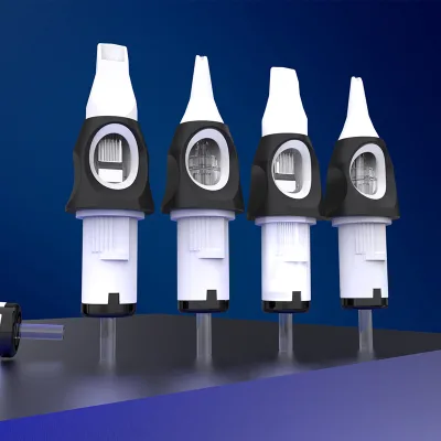 White Tattoo Needle Cartridge Manufacturer Tattoo Needle Cartridges Used for Tattoo Arts Stainless Steel Transparent