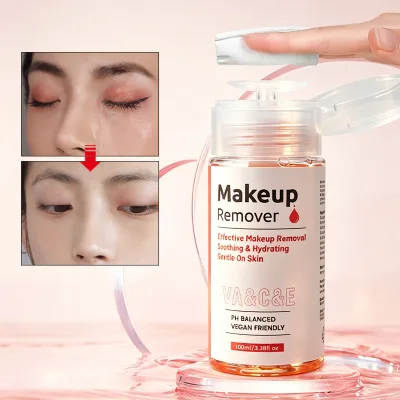 Itamin a C E Makeup Remover With Aloe and Chamomile: Waterproof Mascara Dissolver, Hydrating, Non-Irritating | OEM Factory