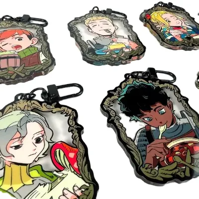 Custom Acrylic Photocard Holder & Standees Embossed Label Keychain with Custom Design
