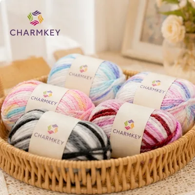 For Wholesale Ring Spun Space Dyed 100% Polyester High Tenacity Anti-Pilling Crochet Yarn for Hand Knitting Toys and Hats