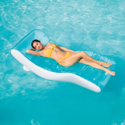 SPLASH & PLAY INFLATABLE LILO MATTRESS LOUNGER SWIMMING POOL BEACH AIR BED