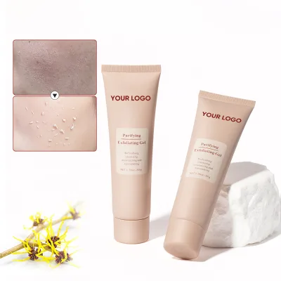 Private Label Skincare Remove Keratin Leaving Smooth Facial Exfoliator Scrub Gel Skin Exfoliating Gel Exfoliating Gel