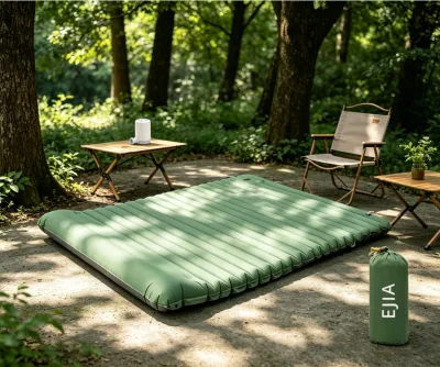 Adjustable Firmness Air Pad for Mountain Tent Overnight Tear Resistant Textile Adult Outdoor Campers