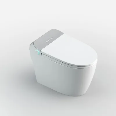 Modern Self Cleaning Floor Mounted One Piece Smart Automatic Bidet Concealed Water Closet Remote Control Luxury Ceramic Toilet