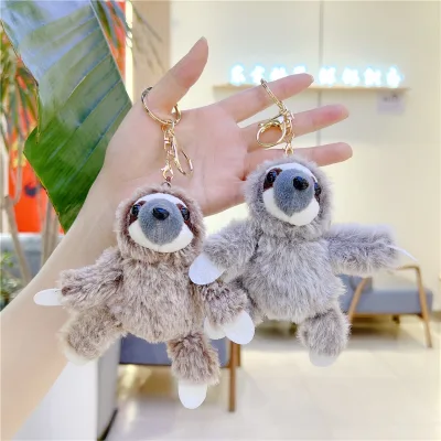 Cute Unisex Animal Plush Toy Cross-Border Wholesale Sloth Bear Embroidered PP Cotton Filled Halloween Stress Relief Gift