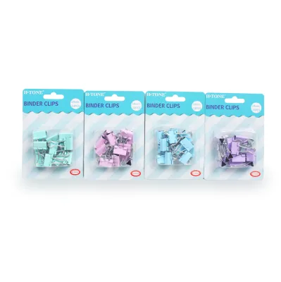 Cheap19mm Pastel Paper Clip File Metal OEM Office Binder Clip