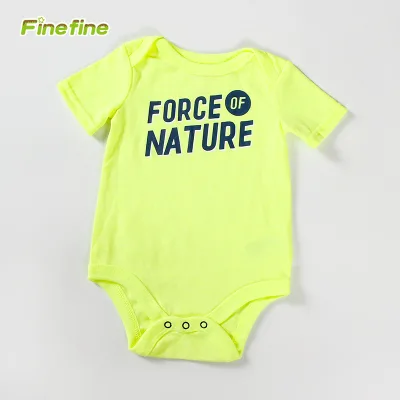 High Quality Summer Short Sleeve Baby Grows 100 Cotton Bodysuit Romper