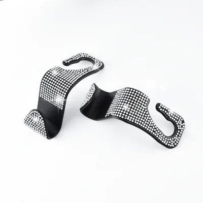 Creative Multi-Function Car Seat Back Hook Hot Drill Design for Easy Hanging Car Decoration
