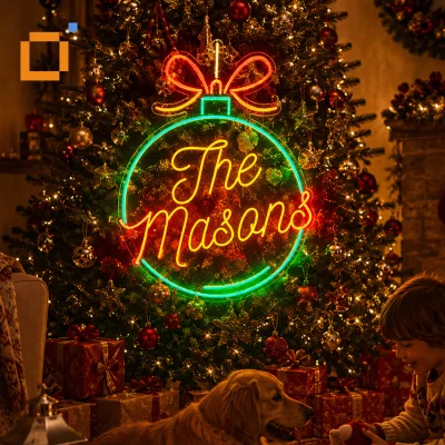 Neon Blink Light Custom LED Acrylic Neon Sign Dimmable Decor Art Gallery Wall Installations Studio Exhibition Space Decoration