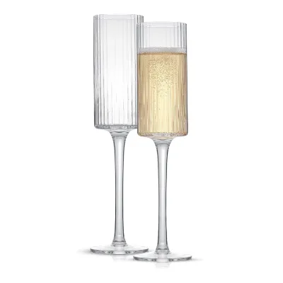 Wholesale Striped High Footed Champagne Glasses Personalized and Creative Plastic Champagne Glasses