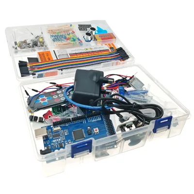 Mega 2560 R3 Starter Kit Motor Servo RFID Ultrasonic Ranging Relay LCD for Arduino Wthh Battery Charger Learning Suit