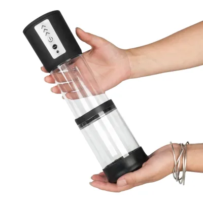 Telescopic USB Charge Delay Exercise Sex Toys Penis Pump for Man Masturbator