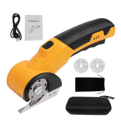 Rechargeable Portable Round Knife Scissors Household Carpet Curtains Leather Handheld Lithium Battery Electric Scissors