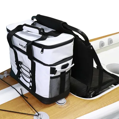 Outdoor Camping Cooler Insulated Leakproof Beach Large Capacity Ice Box Waterproof Cooler Backpack Reusable Casual Oxford 24L