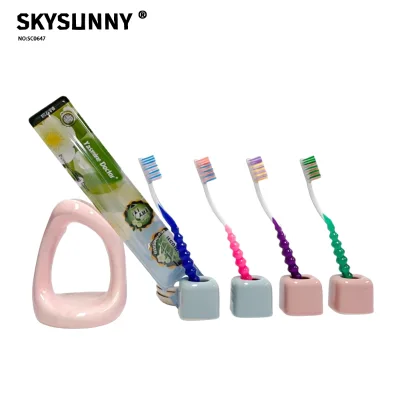 Candy Multi-color Spiral Handle Children Toothbrush Fine Soft Bristles Easy Grip Kids Toothbrush Household Oral Care ODM