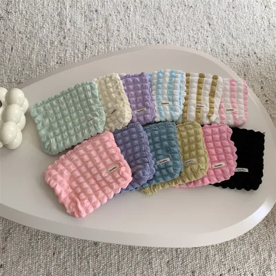 Makeup Bag Cute Makeup Bag Small Cosmetic Pouch Aesthetic Stuff Puffy Preppy Cosmetic Bag Vintage