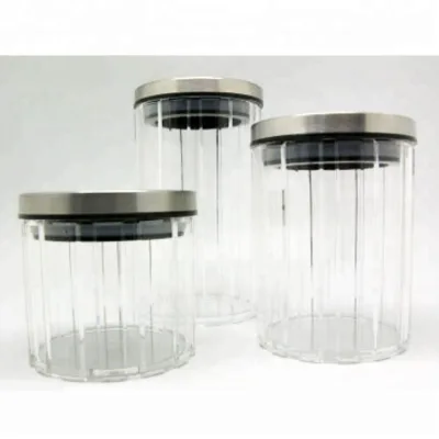 BPA-free Round Plastic Acrylic Classic Style Container for Kitchen Tableware Party Use with Freshness Preservation TW Origin