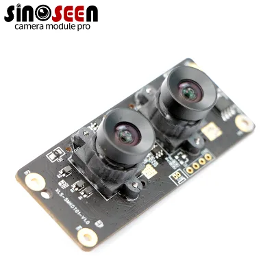 5MP Auto Focus Dual Lens Stereo Eyeball Camera Module with OV5640 DVP Sensor USB 2.0 Interface H.265 Compression FOV60