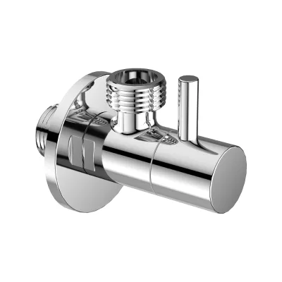 M1/2*M1/2 Brass Angle Valve Square Round Chrome Matt Black Polished Gold for Apartment Use