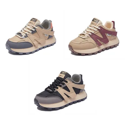 2025 Spring Women Korean Style Casual Sports Street Fashion Thick Sole Height Shoes Sneakers Breathable Walking Casual Shoes