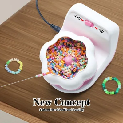 Bead Spinner Kit Electric Bead Spinner for Jewelry Making with Clay Beads and Beading Accessories