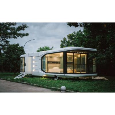Luxury Mobile Homes Modern Holiday Combined Portable Tiny House Glass Prefab Villa Living Container House