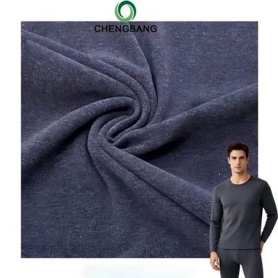 100% Viscose Stretch Double Side Thermal Knit Fabric for Girls Underwear Bedding Lining Garment