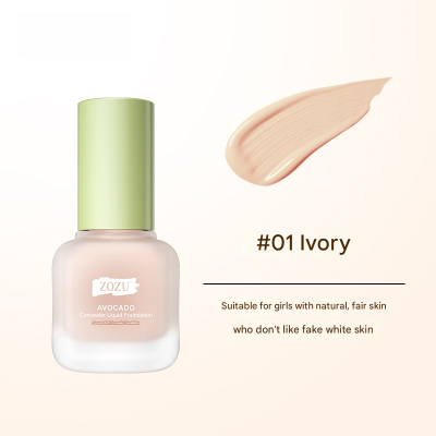 Wholesale Cosmetics Concealer Refreshing Moisturizing Smearable Makeup Setting Avocado Beauty Liquid Foundation