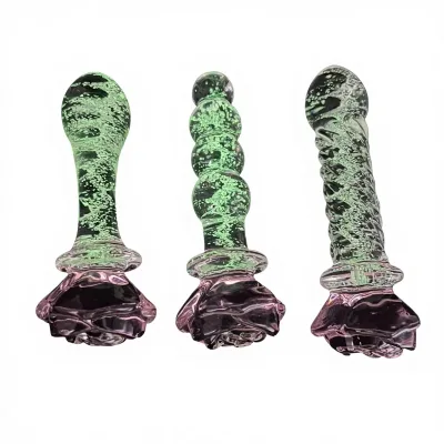 YFSJ Luminous Borosilicate Glass Anal Plug Pull Beads Masturbation Stick Milky White Seahorse Women's Anal Sex 145x35mm 235g