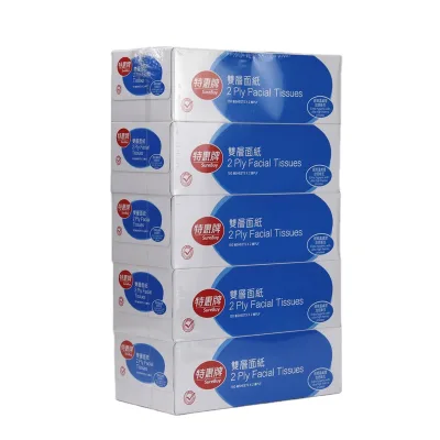 Factory Price Fashionable Design Super Soft Virgin Wood Pulp Paper Box Type Paper Fine Facial Tissue