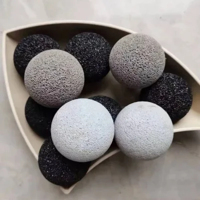 Natural Porous Lava Stone Balls Rounded Volcanic Rock Spheres for Essential Oil Diffuser, Garden BBQ Aquarium Use