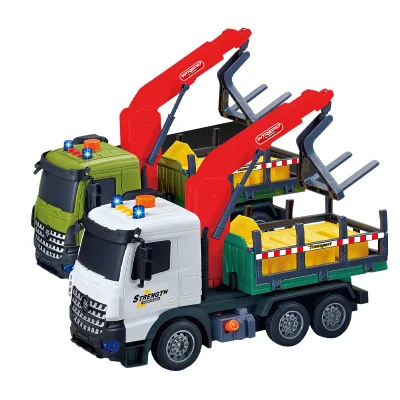 Transport Electric Inertia Friction Tow Truck Car Toy Kids With Light Music
