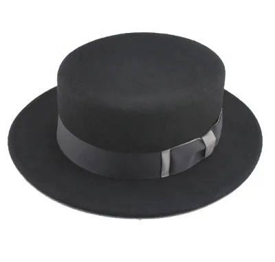 Unisex Brown Amish Felt Hat for Adults Character Style