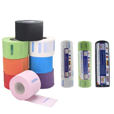Wholesale Elinnee High Quality White Disposable Neck Paper Wrapping Strips Ruffles Crepe Roll Free Sample for Barber Shop Salon