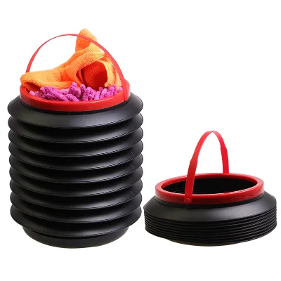 Hot Sell Fold Thickened Waterproof Car Trash Bin PP Auto Storage Boxes Litter Garbage Can Dust Bin for Car Organizers