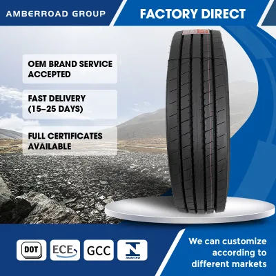 Malaysia Nature Rubber Radial Truck Tyre 12R22.5 315/80R22.5DOT ECE GCC Steer Position Radial Tire